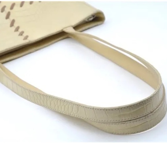 COPY - Authentic YVES SAINT LAURENT Shoulder Bag Leather Ivory - Picture 13 of 16